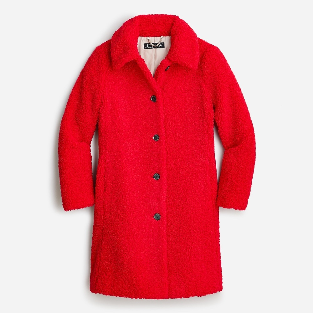 NWT JCrew Petite teddy sherpa lady coat - Picture 12 of 12